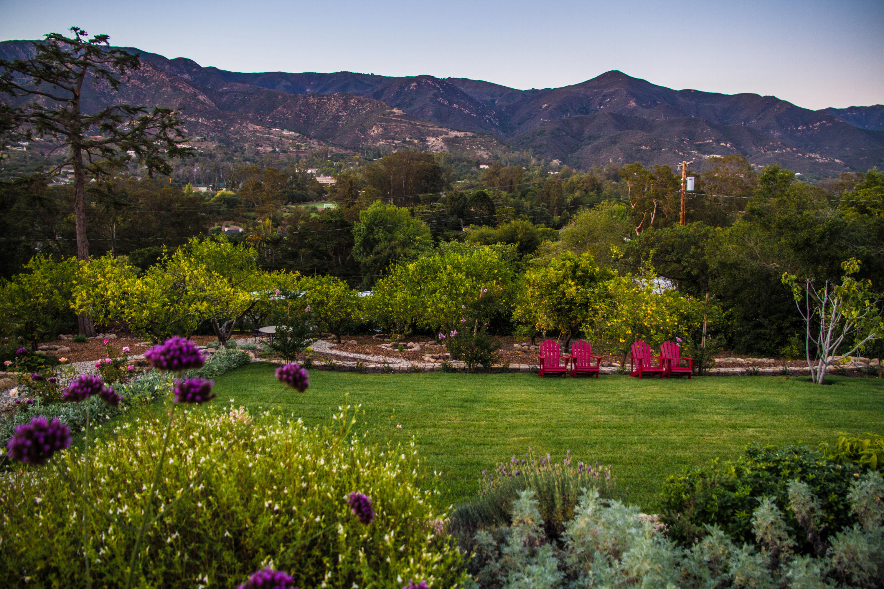 612 Cowles Road Montecito, CA 93108 - Photo 25 of 26 a view of a lush green hillside and a houses