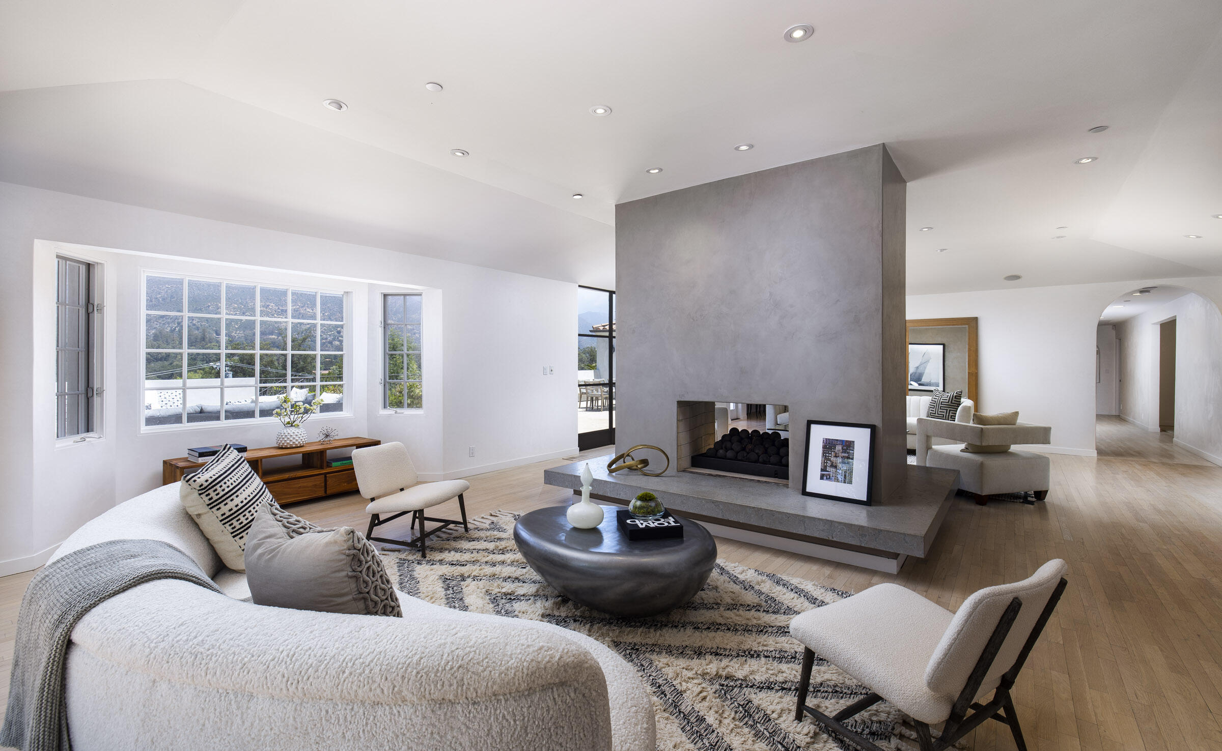 612 Cowles Road Montecito, CA 93108 - Photo 6 of 26 a living room with furniture and a large window