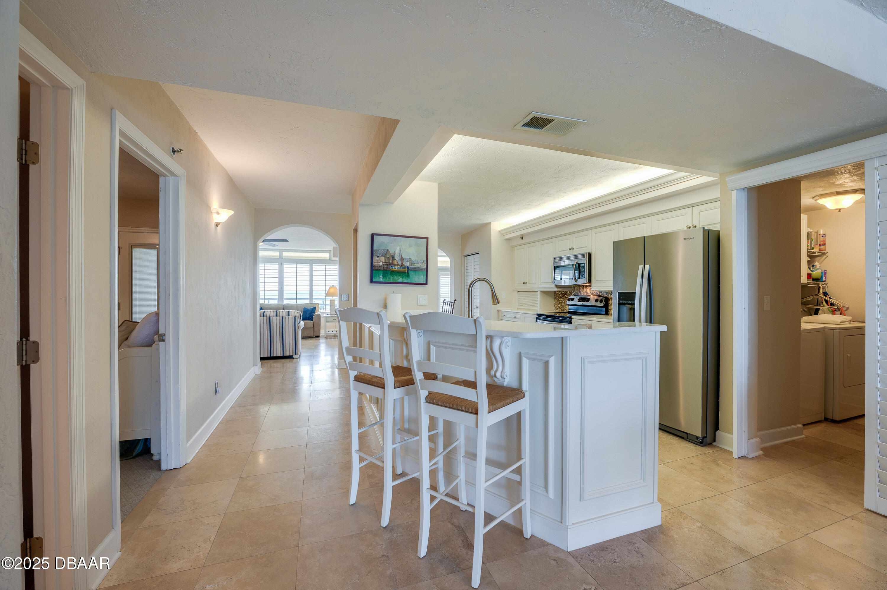 4525 South Atlantic Avenue, Unit 1704 Ponce Inlet, FL 32127 - Photo 15 of 45 a view of a dining room with furniture