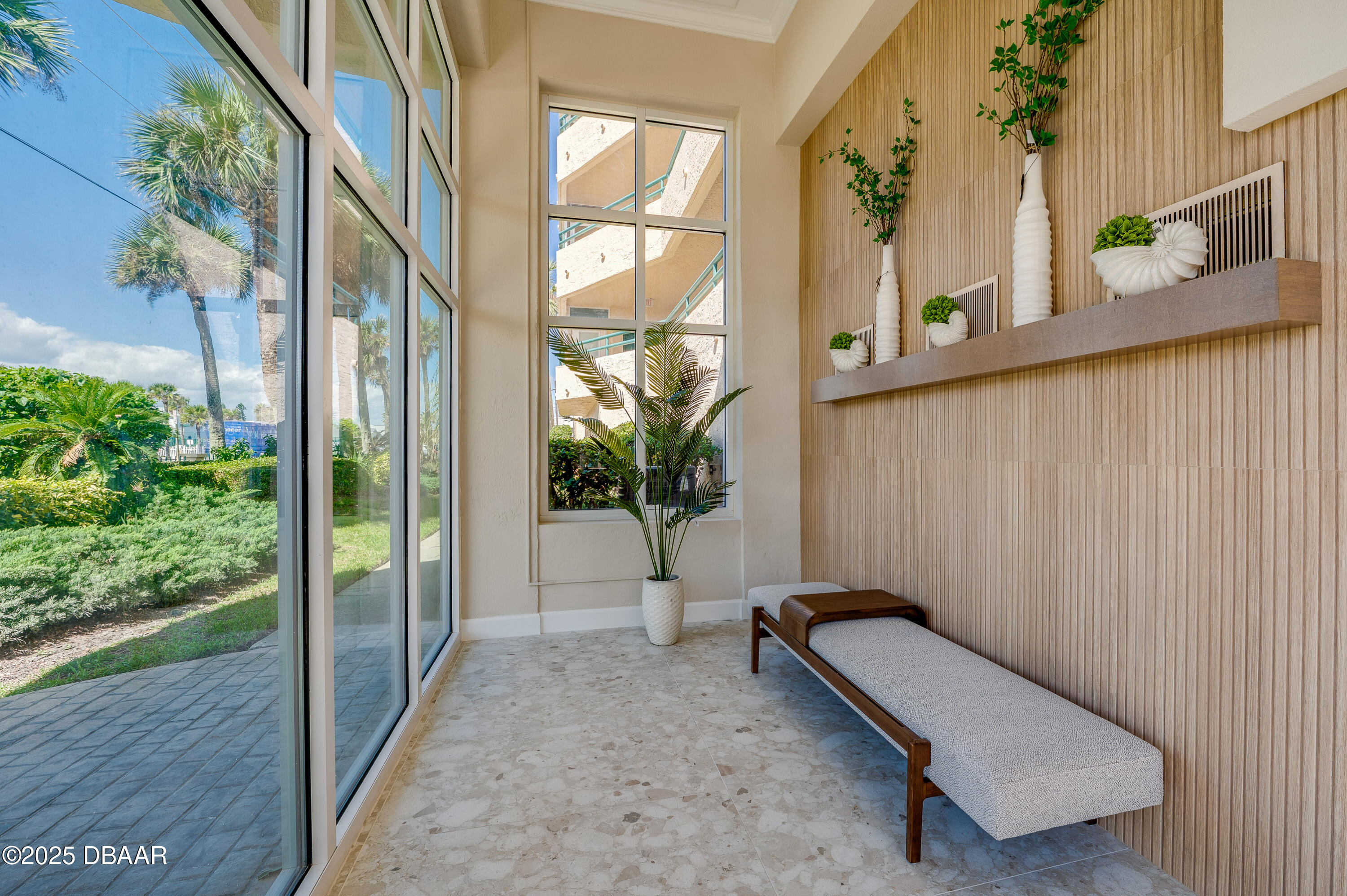 4525 South Atlantic Avenue, Unit 1704 Ponce Inlet, FL 32127 - Photo 43 of 45 a view of balcony with furniture