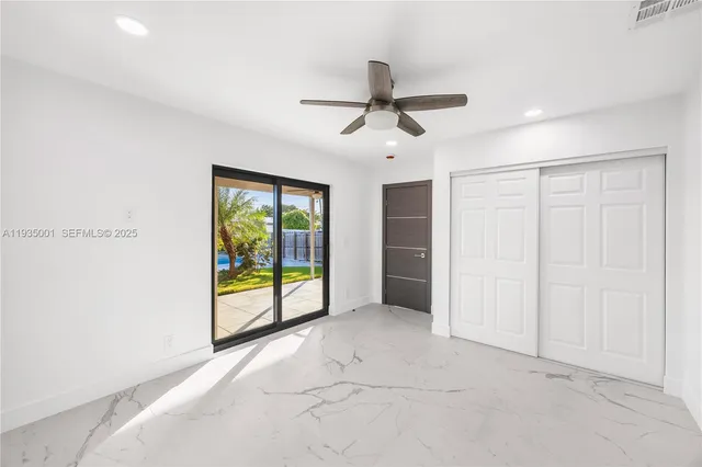 a view of an empty room