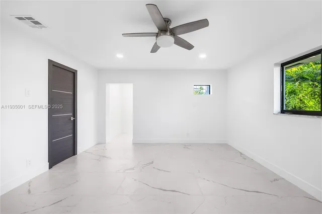 a view of an empty room