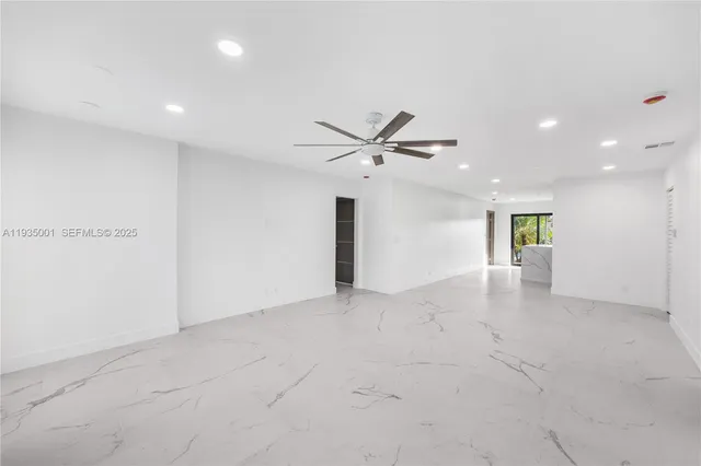 a view of an empty room