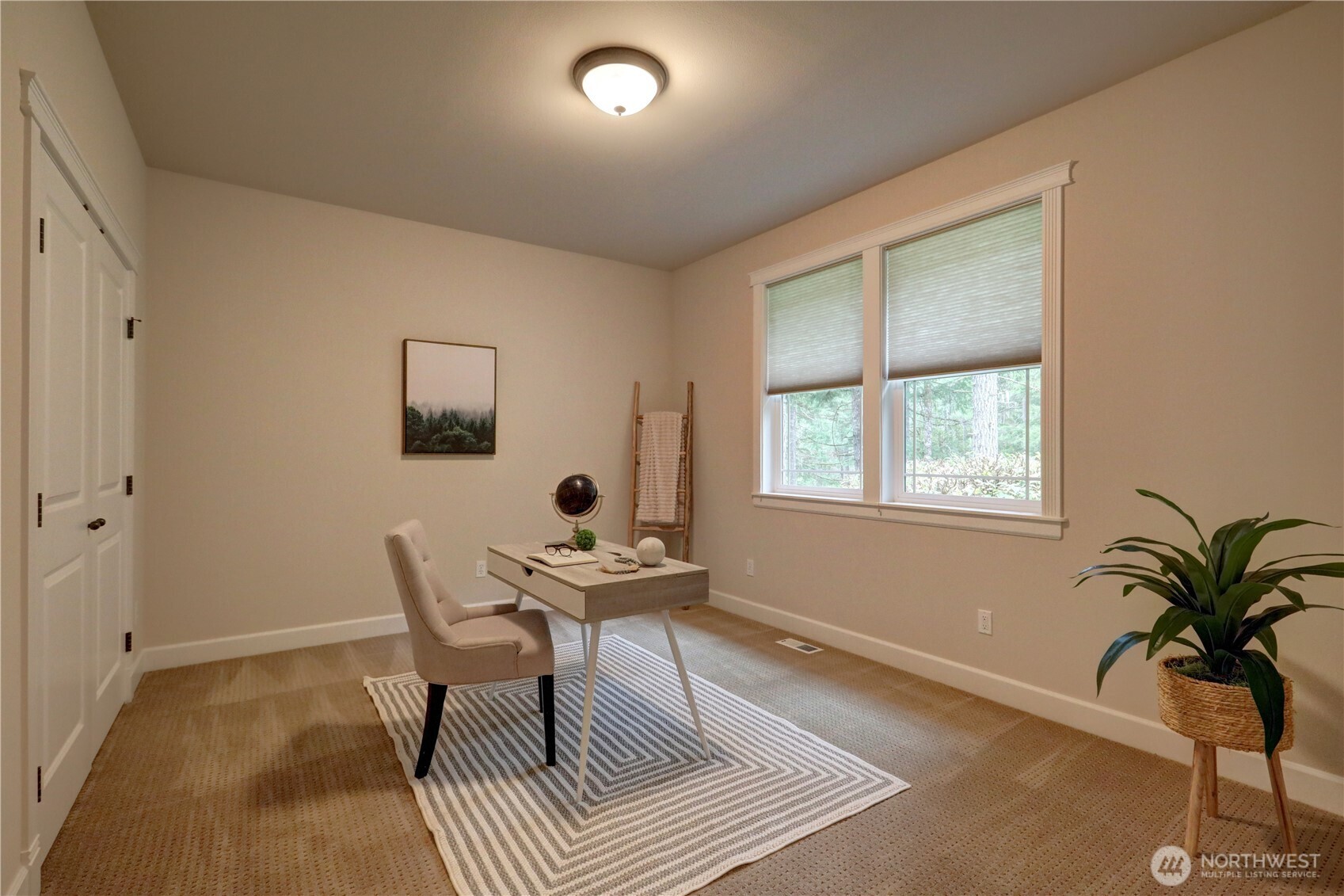 280 East Laurel Park Union, WA 98592 - Photo 23 of 39 a workspace with wooden floor and a window
