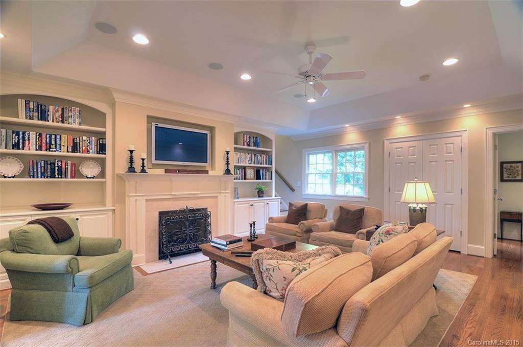 1518 Andover Road Charlotte, NC 28211 - Photo 3 of 22 a living room with furniture and a fireplace