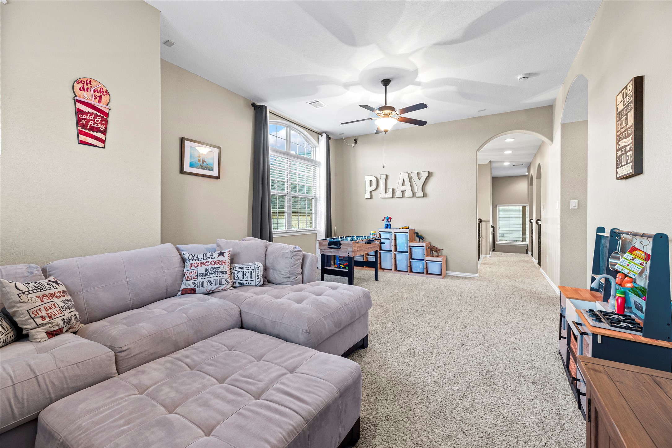 9518 Three Stone Lane Tomball, TX 77375 - Photo 22 of 33 The game room has amazing opportunity for whatever age you may need it for.