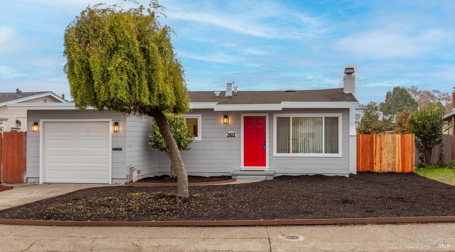 a front view of a house
