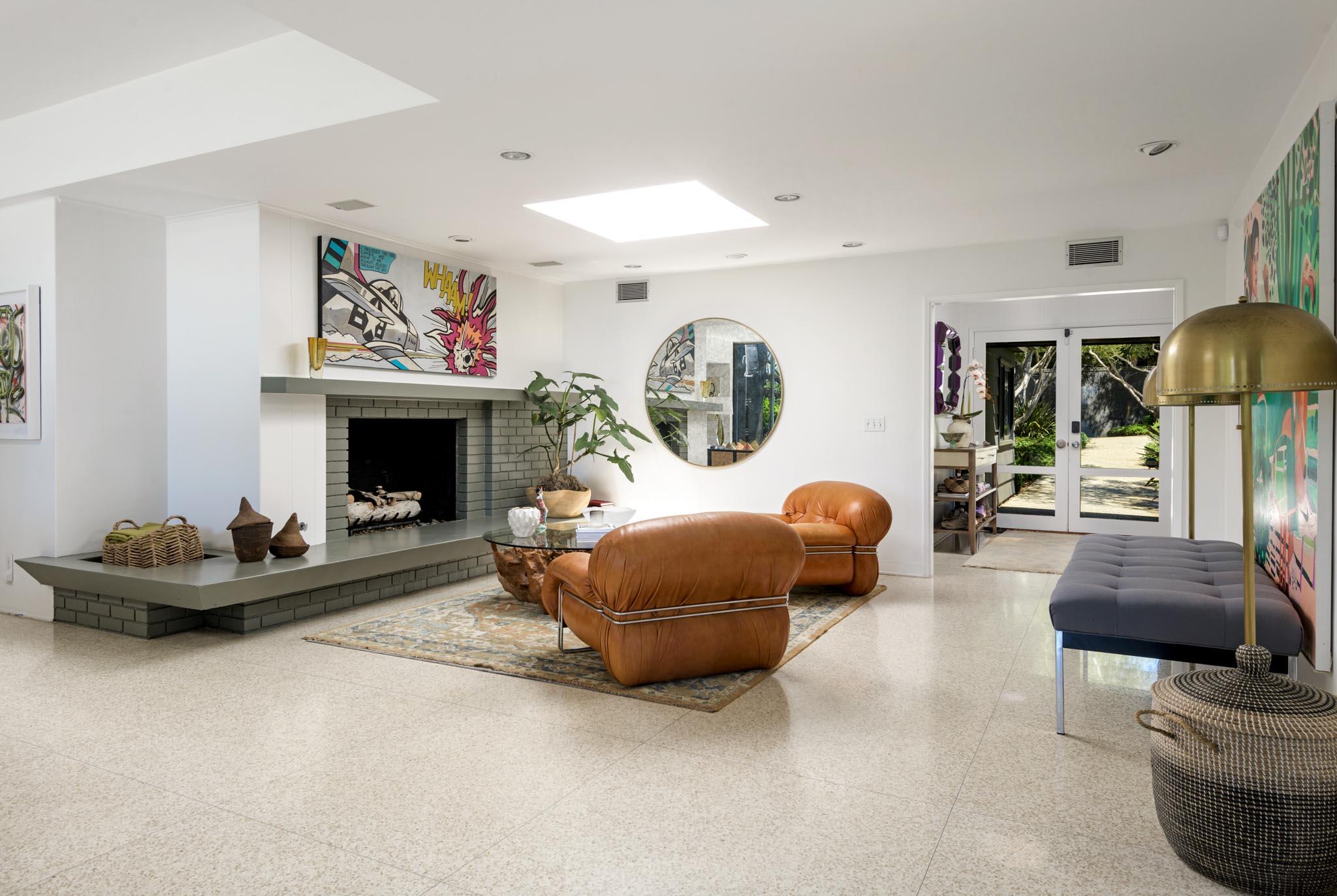 1695 Fernald Point Lane Montecito, CA 93108 - Photo 21 of 38 a living room with furniture and a fireplace