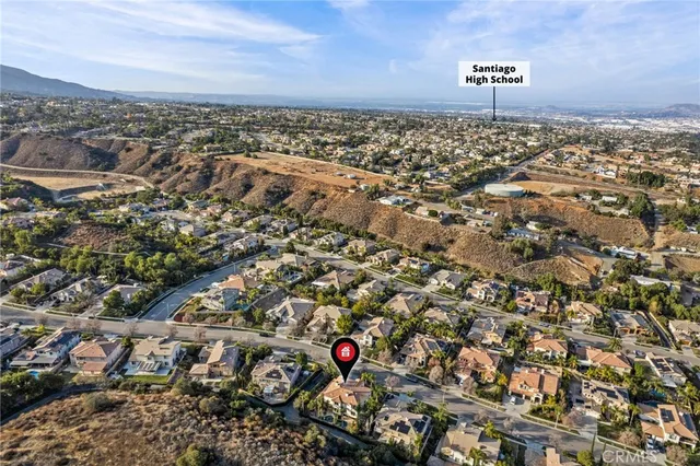 an aerial view of a city