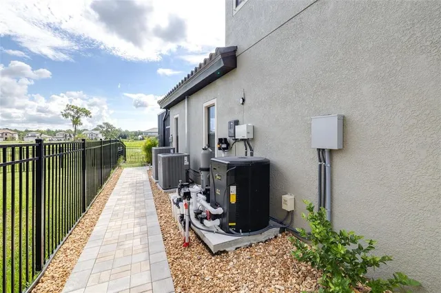 a view of a terrace with sitting area