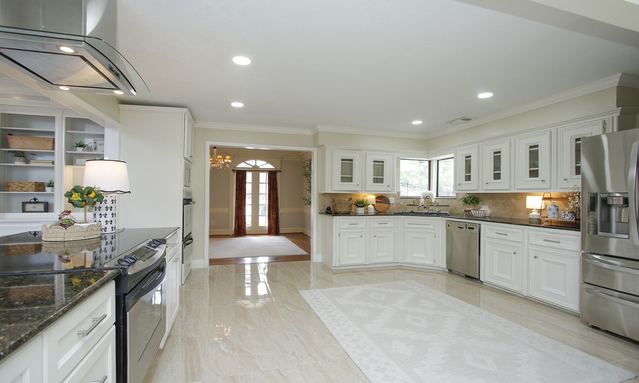 16114 Kempton Park Drive Spring, TX 77379 - Photo 19 of 46 KITCHEN WITH VIEW OF DINING ROOM - This view shows the dining room in the distance.