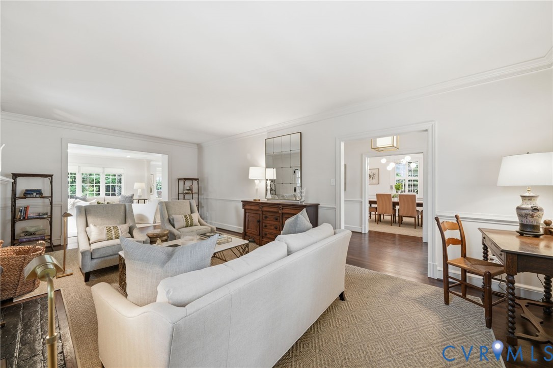 5023 Caledonia Road Richmond, VA 23225 - Photo 12 of 48 Classic Colonial living room reimagined for the mo