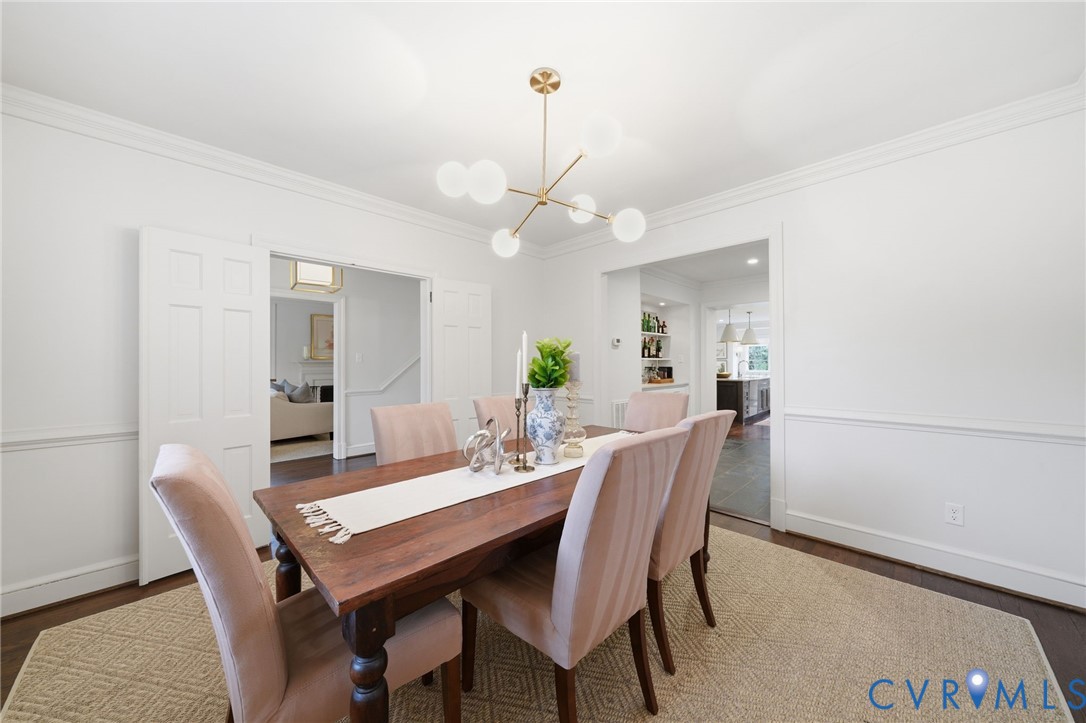 5023 Caledonia Road Richmond, VA 23225 - Photo 13 of 48 Elegant dining suite with hardwood floors and desi