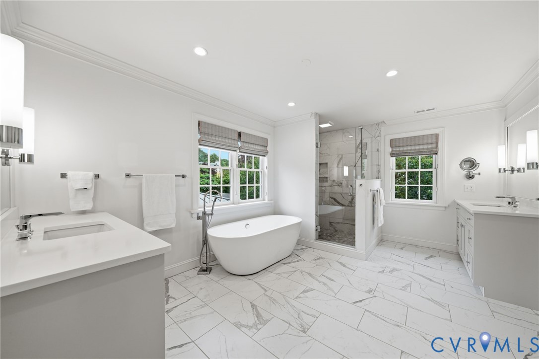 5023 Caledonia Road Richmond, VA 23225 - Photo 23 of 48 Spa-inspired primary ensuite featuring a deep soak
