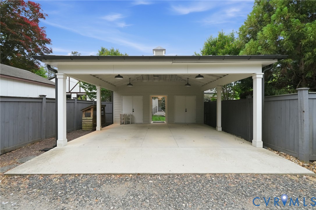 5023 Caledonia Road Richmond, VA 23225 - Photo 41 of 48 Custom detached two-car carport featuring a classi