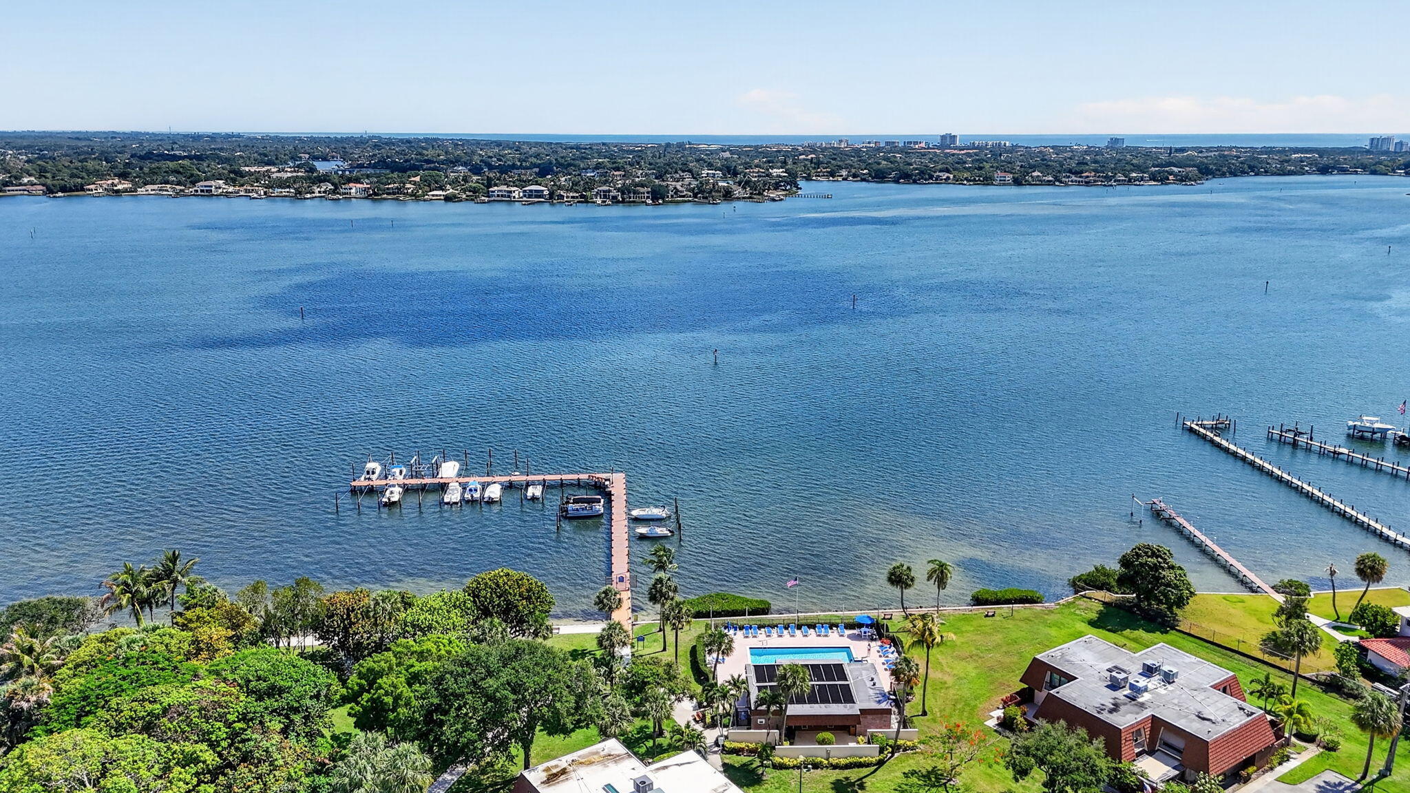 825 Center Street, Unit 50A Jupiter, FL 33458 - Photo 49 of 53 an aerial view of a house with a lake view