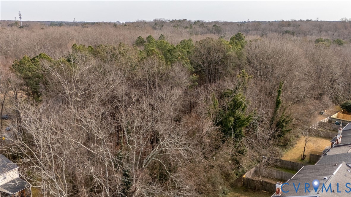 730 East Foxhill Road Richmond, VA 23223 - Photo 6 of 11 a view of a dry yard with trees in the background