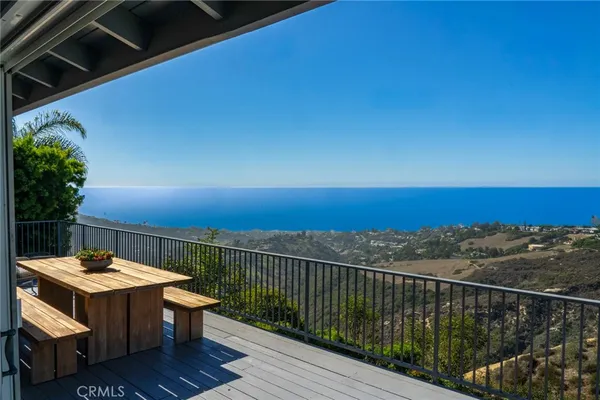 a view of a balcony