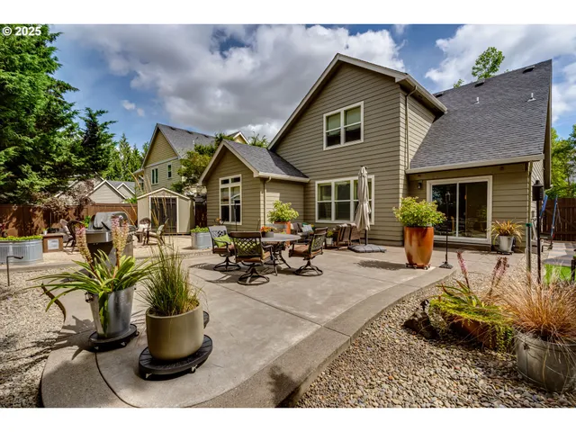 a view of a house with patio