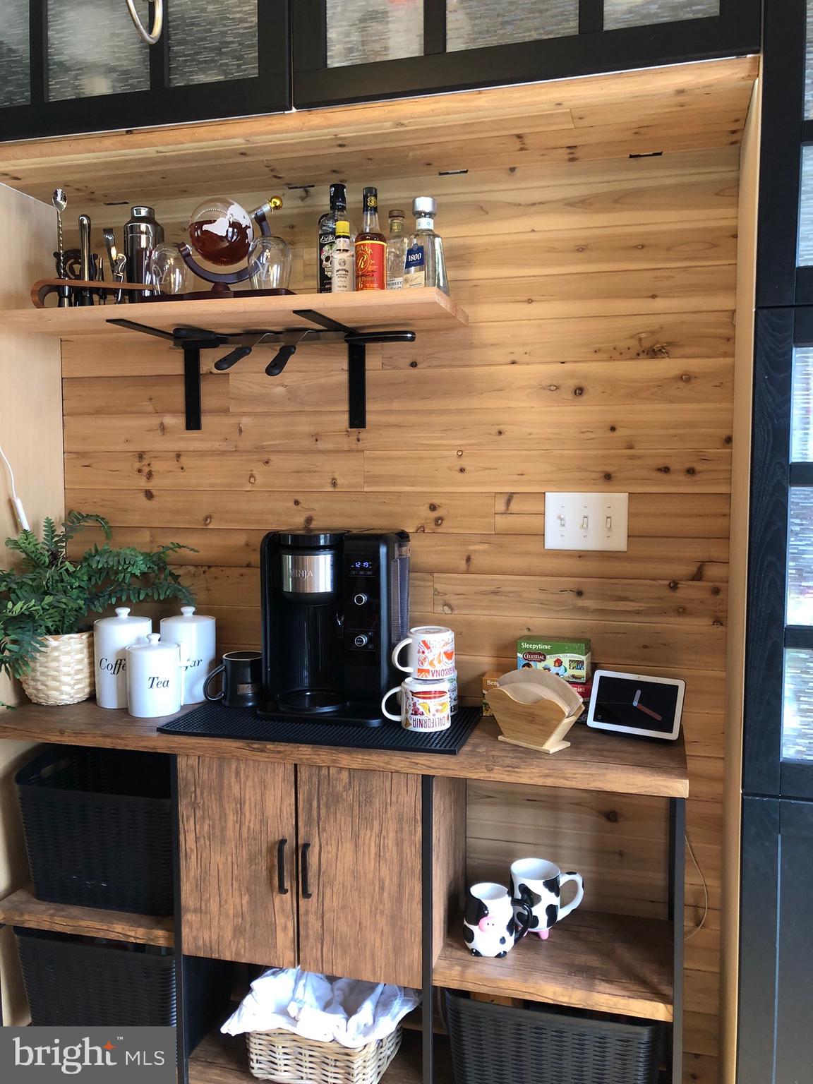 584 Pine Ridge Drive Front Royal, VA 22630 - Photo 5 of 36 Coffee bar and whiskey bar with shiplap finish.