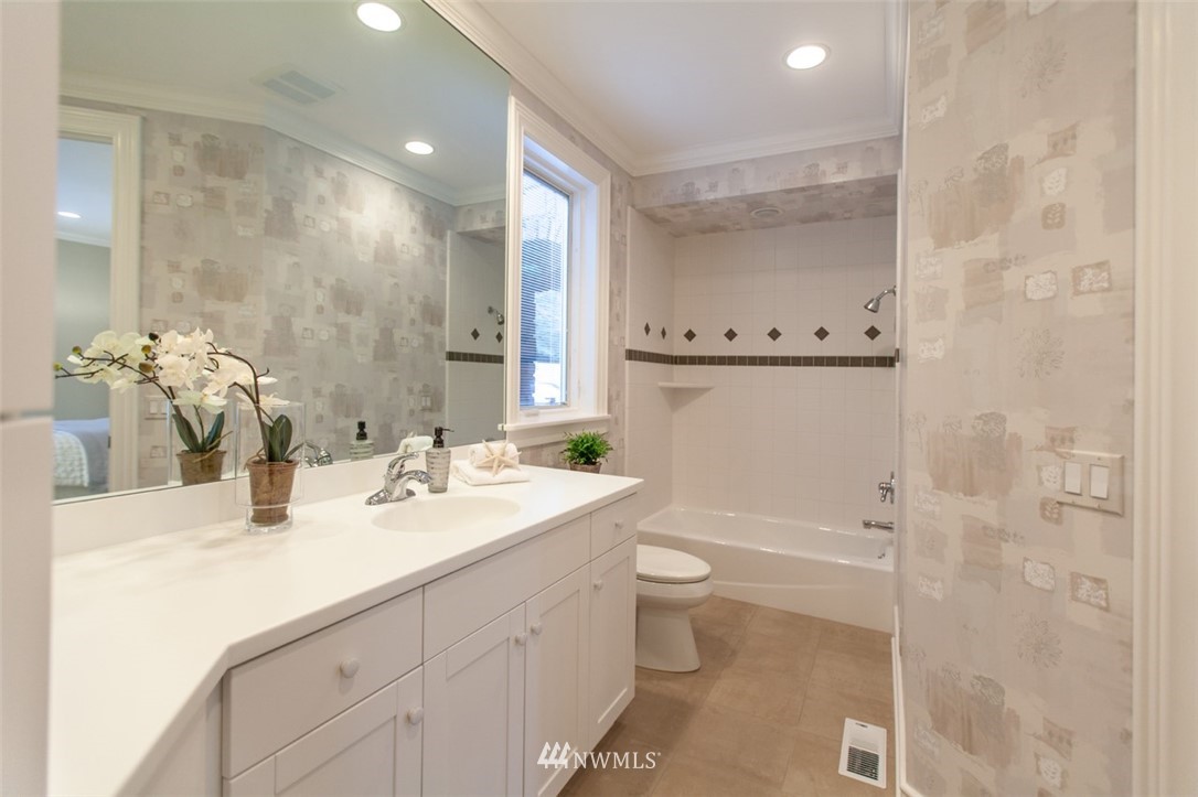 1334 Chuckanut Crest Drive Bellingham, WA 98229 - Photo 23 of 40 a bathroom with a sink a toilet and shower