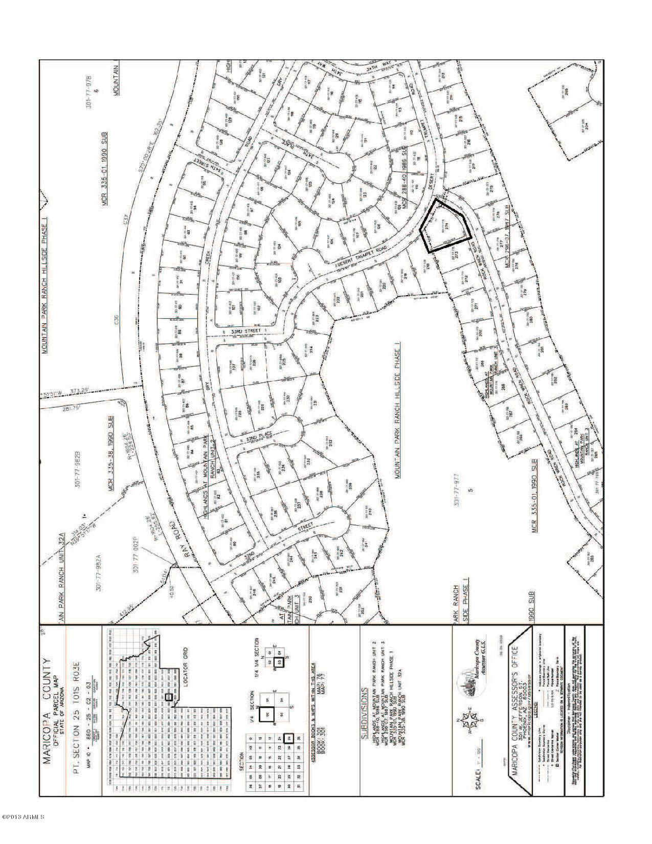 3322 East Rock Wren Road Phoenix, AZ 85044 - Photo 22 of 24 Rock Wren Assessor Map JPEG