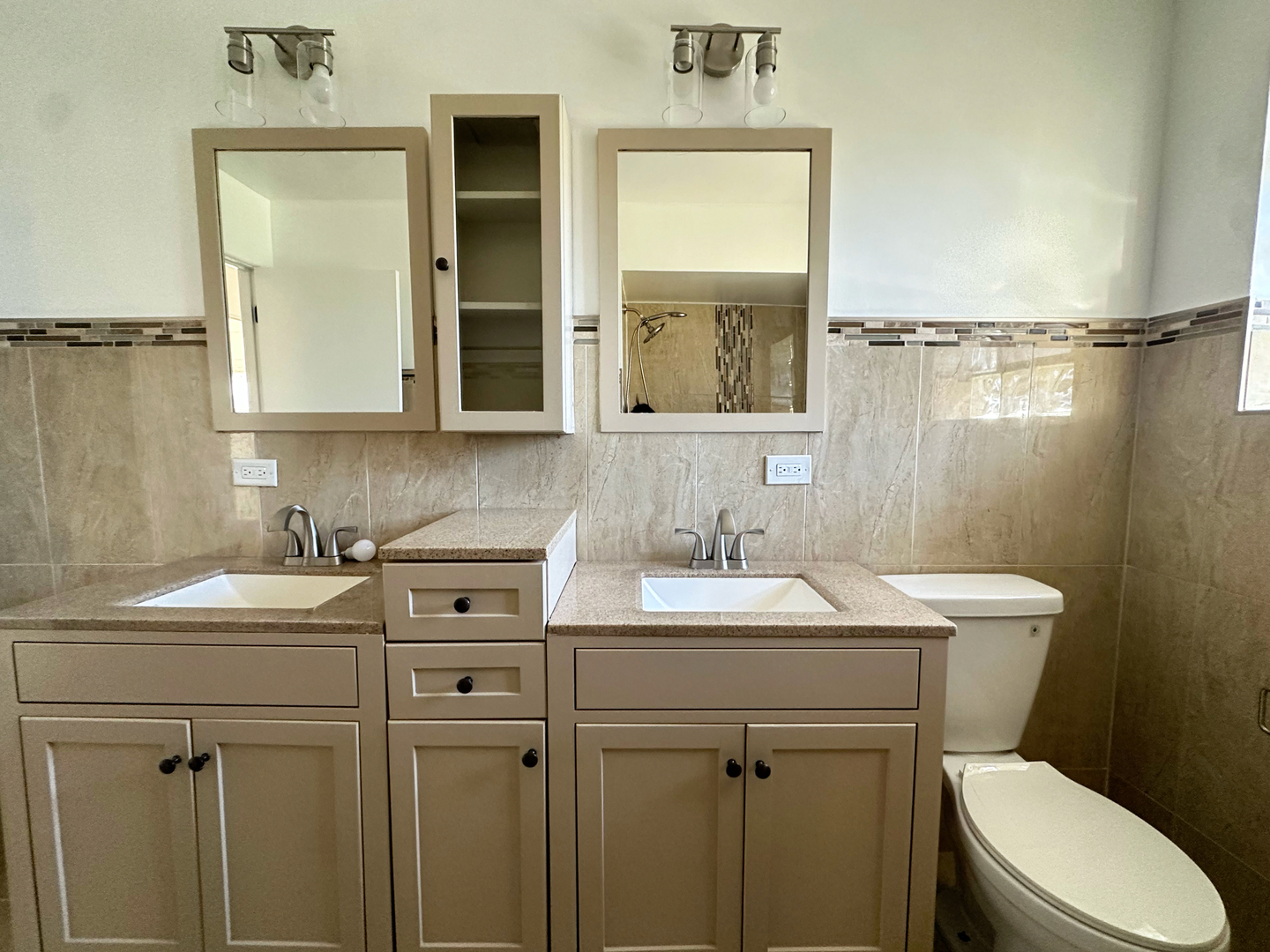 909 South Emerson Street Mount Prospect, IL 60056 - Photo 26 of 45 a bathroom with a sink a toilet and mirror