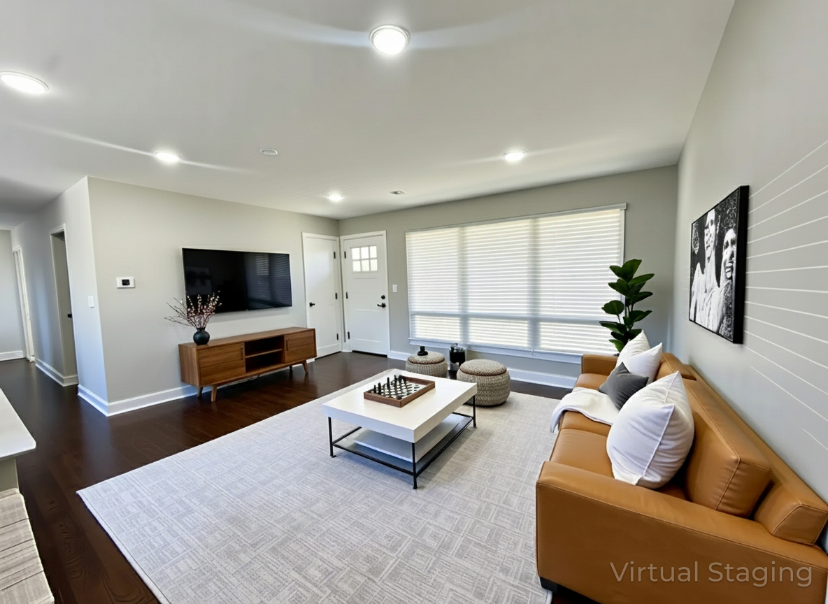 909 South Emerson Street Mount Prospect, IL 60056 - Photo 5 of 45 a living room with furniture and a flat screen tv
