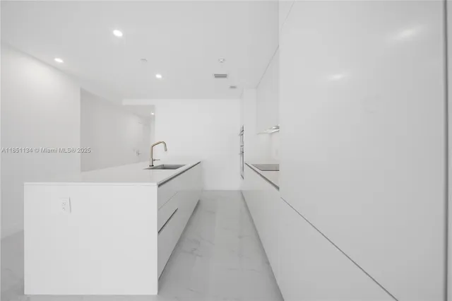 a close view of a faucet in the kitchen