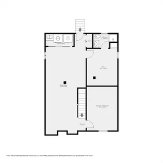 a picture of a bench in a building