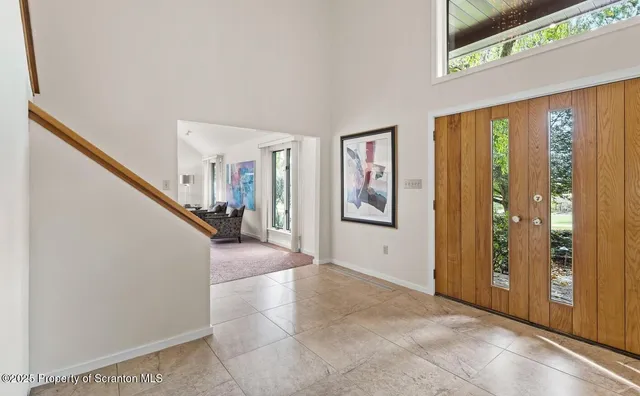 a view of a hallway with interior of the house