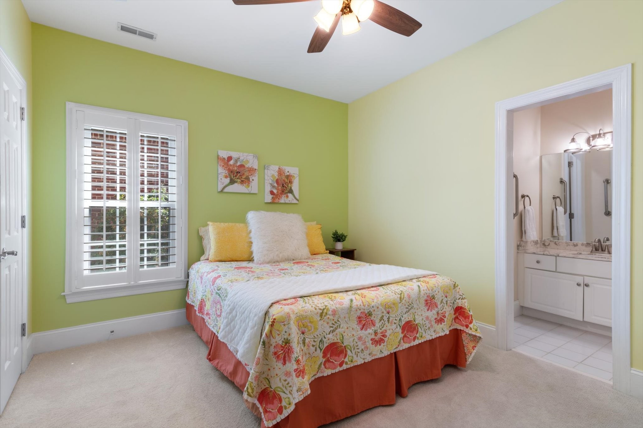 272 Noah Drive Franklin, TN 37064 - Photo 23 of 35 a bedroom with a bed and a chandelier