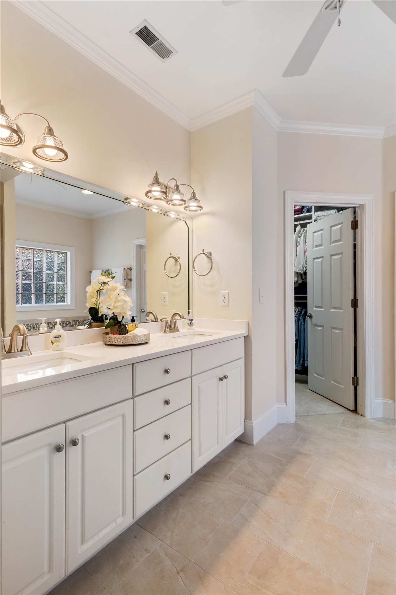 272 Noah Drive Franklin, TN 37064 - Photo 28 of 35 a spacious bathroom with double sink and a mirror