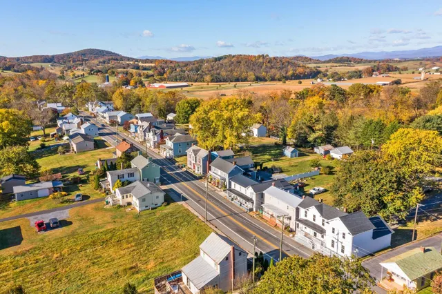 a view of a building with a street