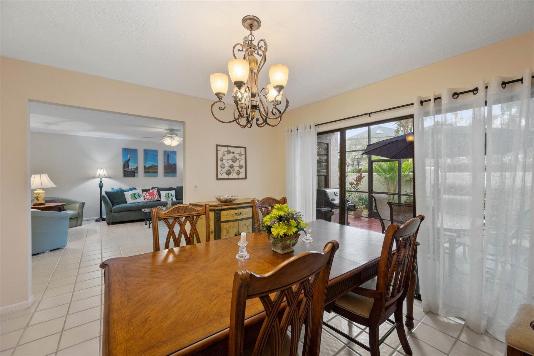 130 Palm Avenue, Unit 20 Jupiter, FL 33477 - Photo 11 of 51 a view of a dining room with furniture window and outside view