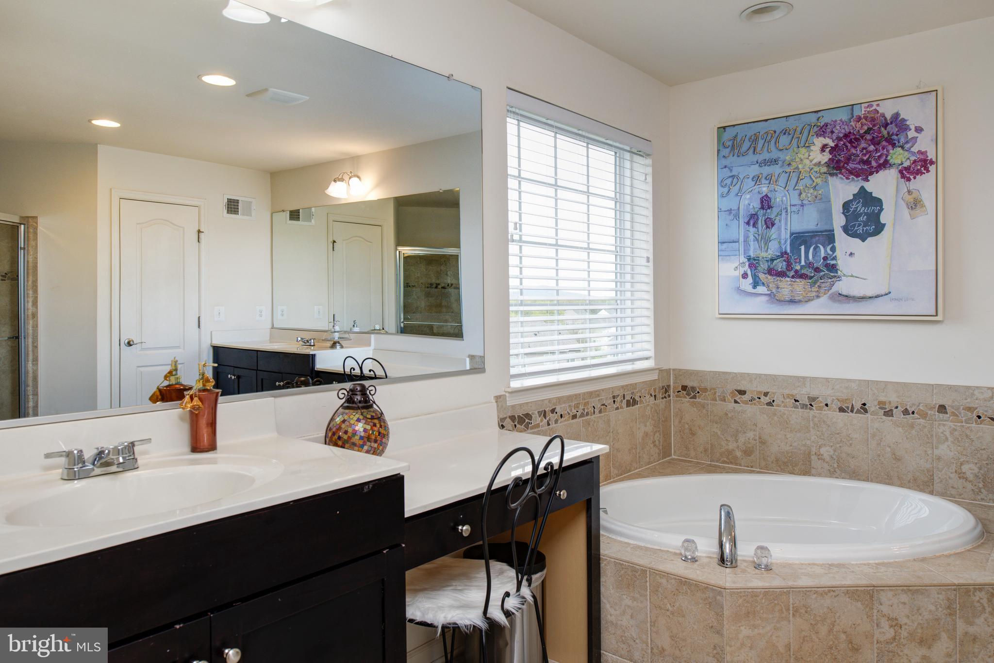 43138 Rocks Way Leesburg, VA 20176 - Photo 22 of 45 PRIMARY BATH WITH SOAKING TUB AND SEP VANITIES