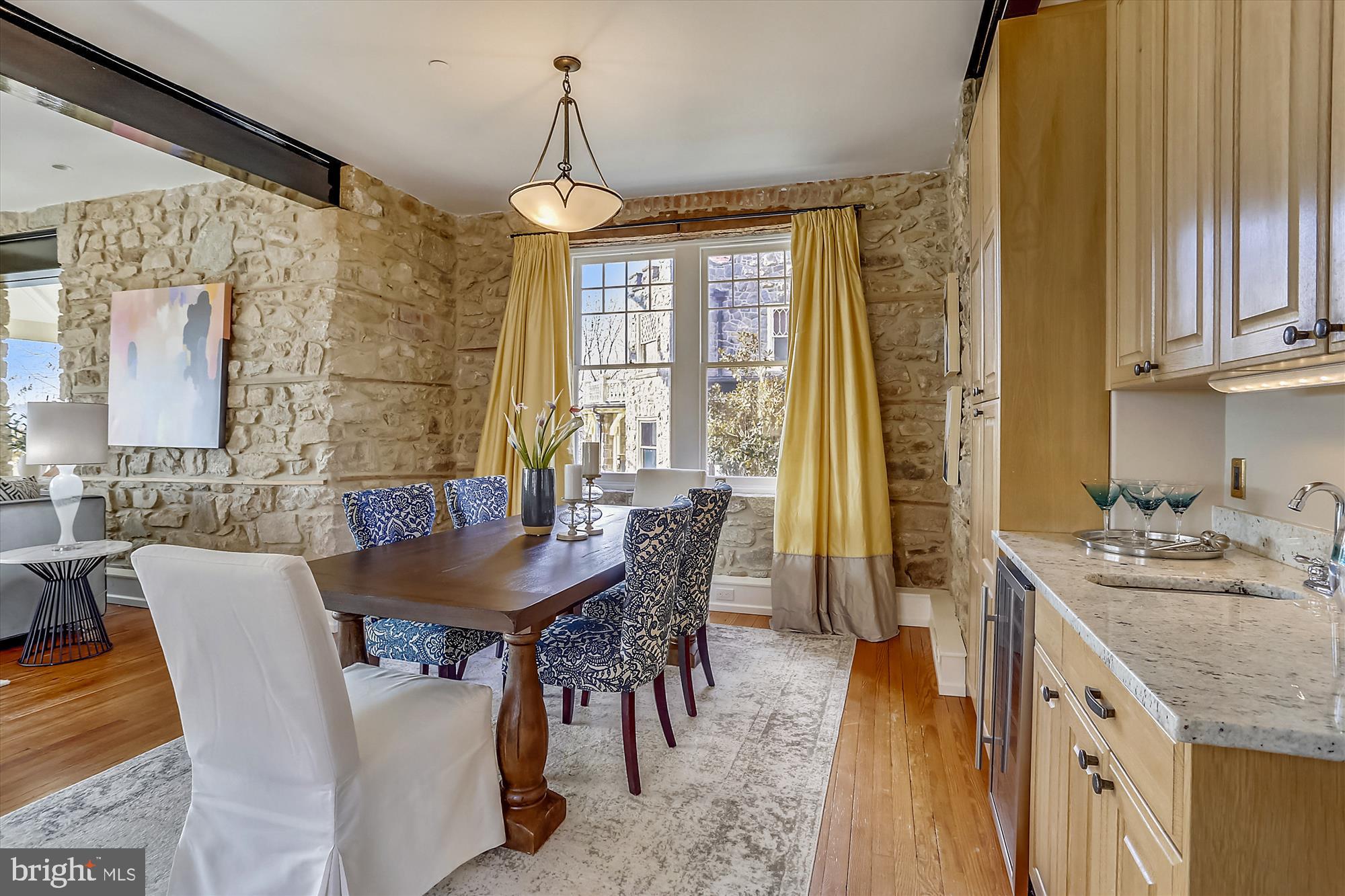 5417 Mohican Road Bethesda, MD 20816 - Photo 12 of 100 a view of a dining room with furniture window and outside view