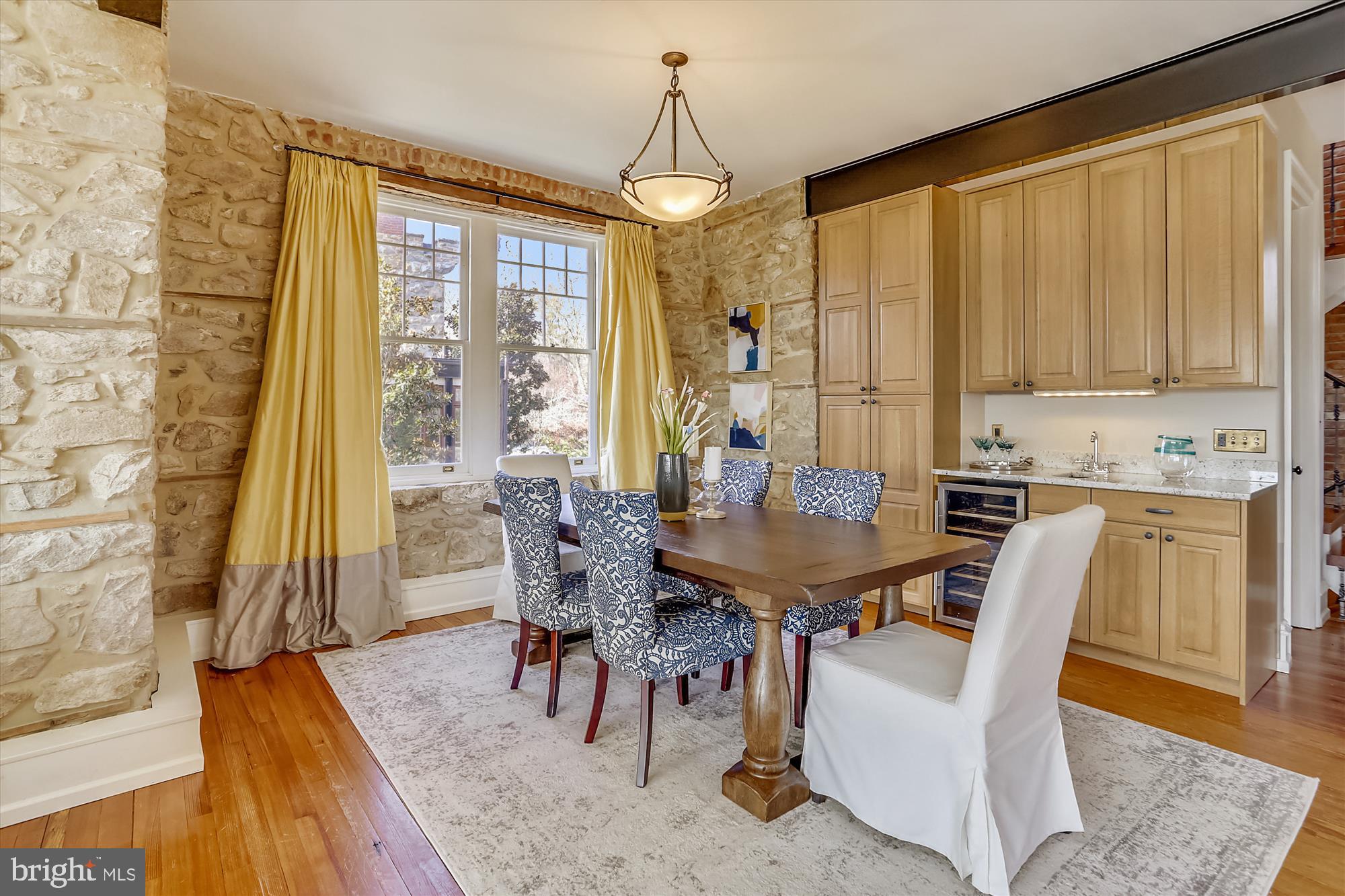 5417 Mohican Road Bethesda, MD 20816 - Photo 19 of 100 a view of a dining room with furniture window and wooden floor
