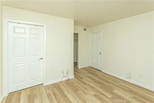 an empty room with a natural light