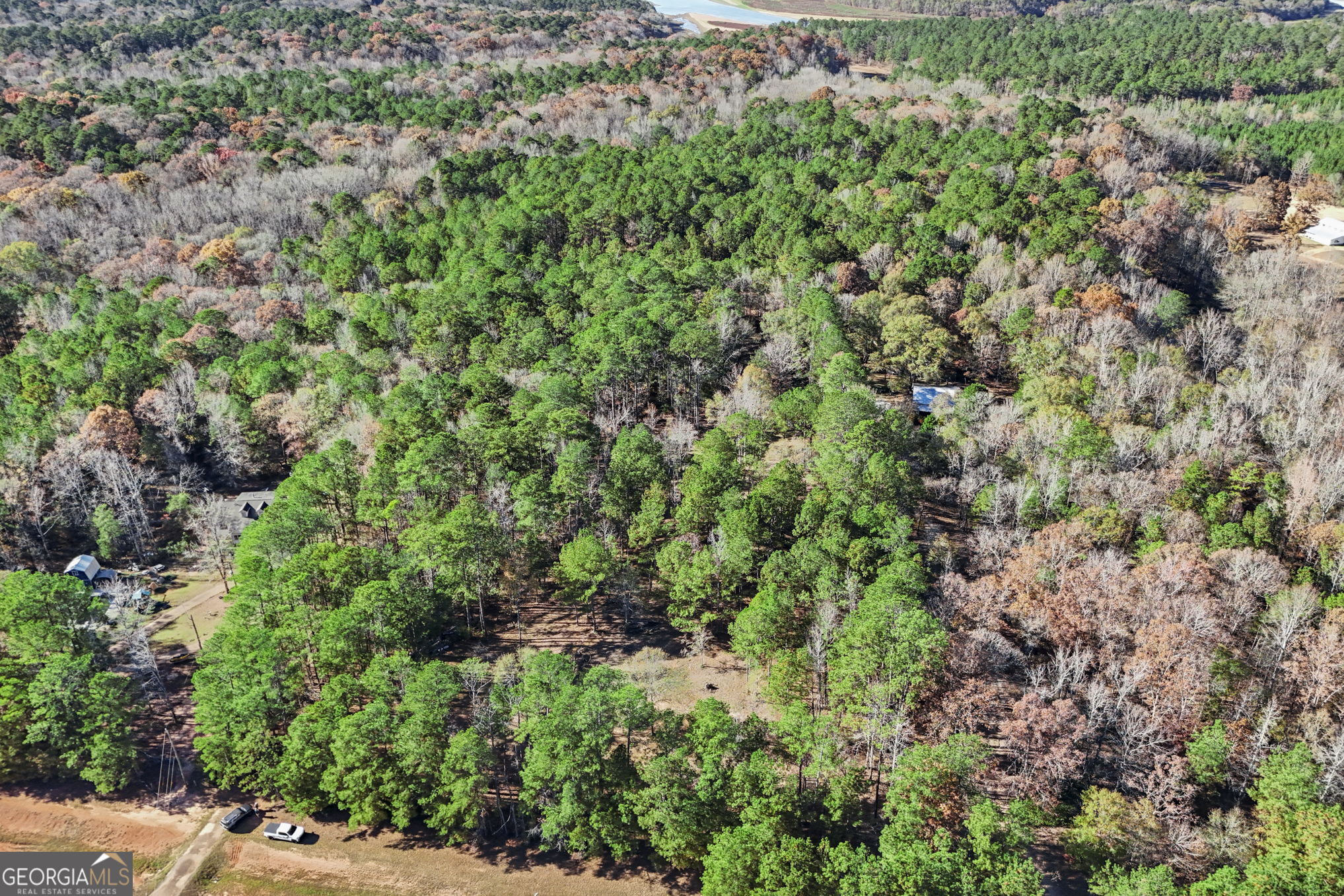 11.62-ac New Franklin Road Hogansville, GA 30230 - Photo 17 of 29 an aerial view of residential house with outdoor space and trees all around