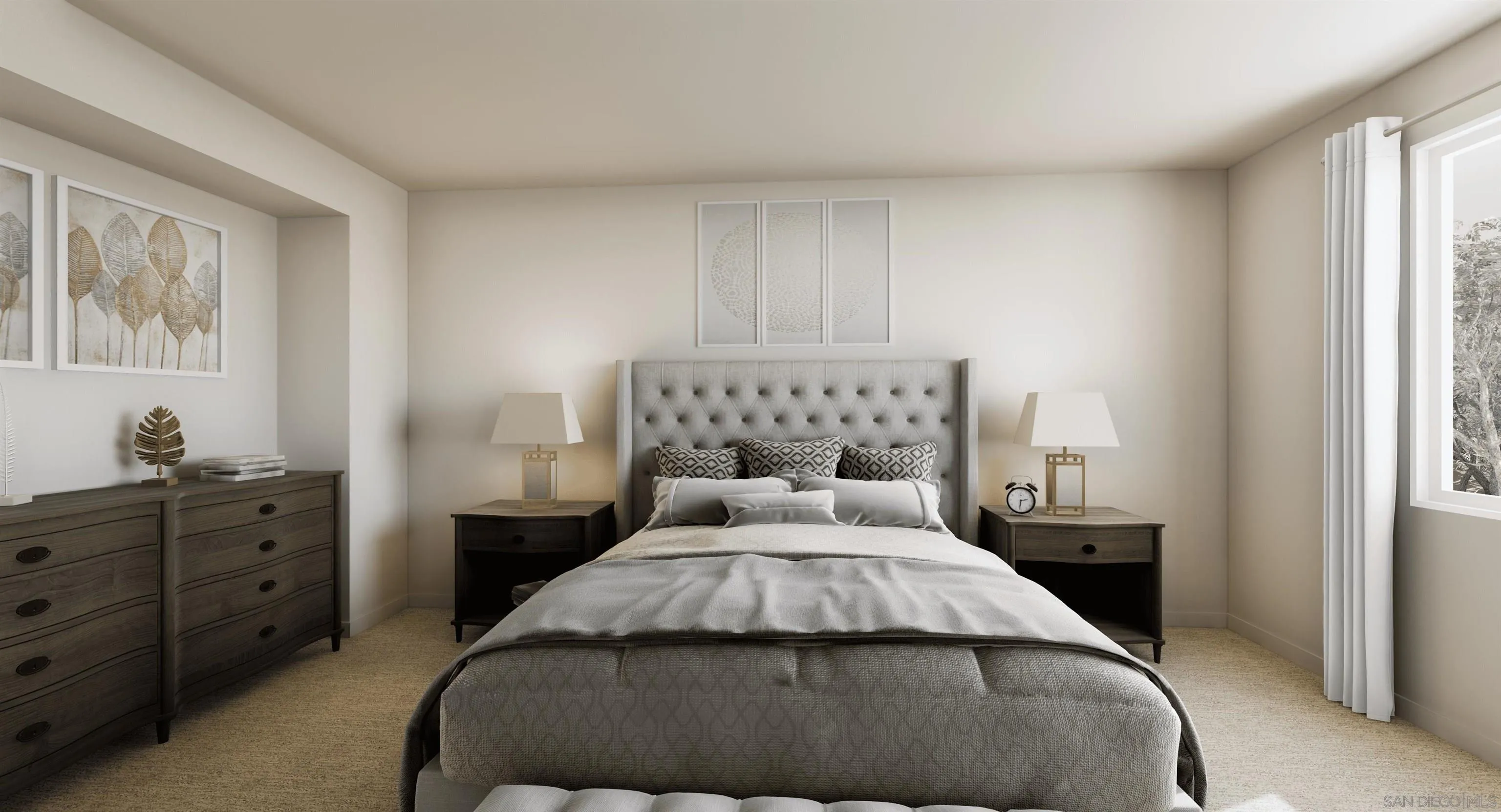 401 Meadowood Street Fallbrook, CA 92028 - Photo 6 of 9 a bedroom with a bed and a window