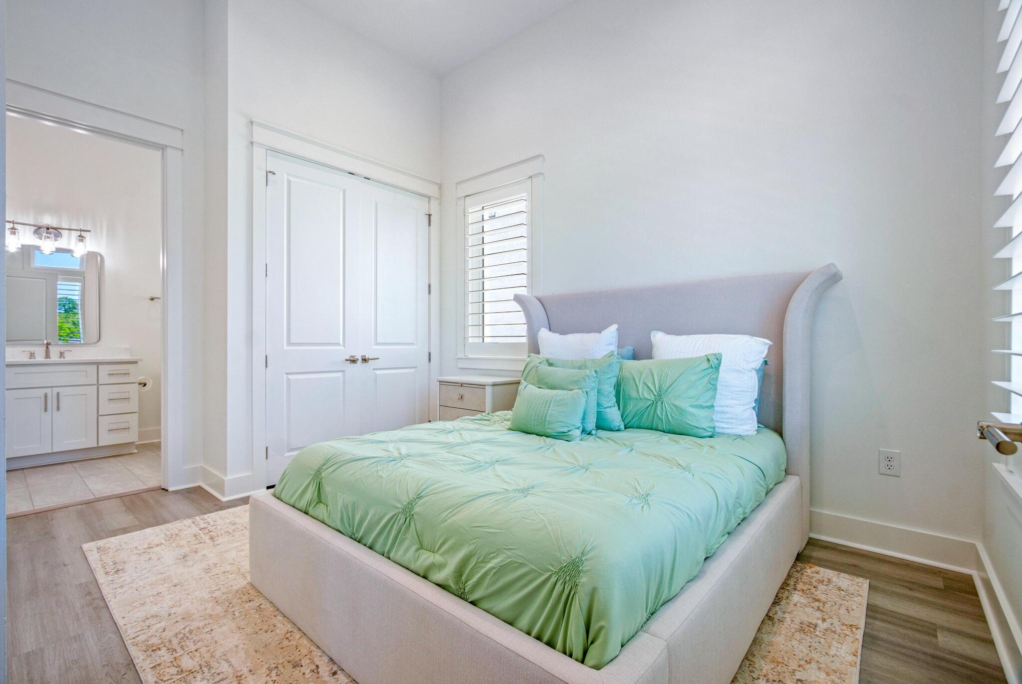 40 Cote D Azur Drive Santa Rosa Beach, FL 32459 - Photo 51 of 92 a large white bed in a white room