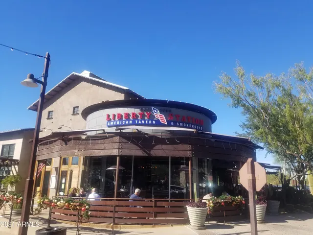 a view of a building with street