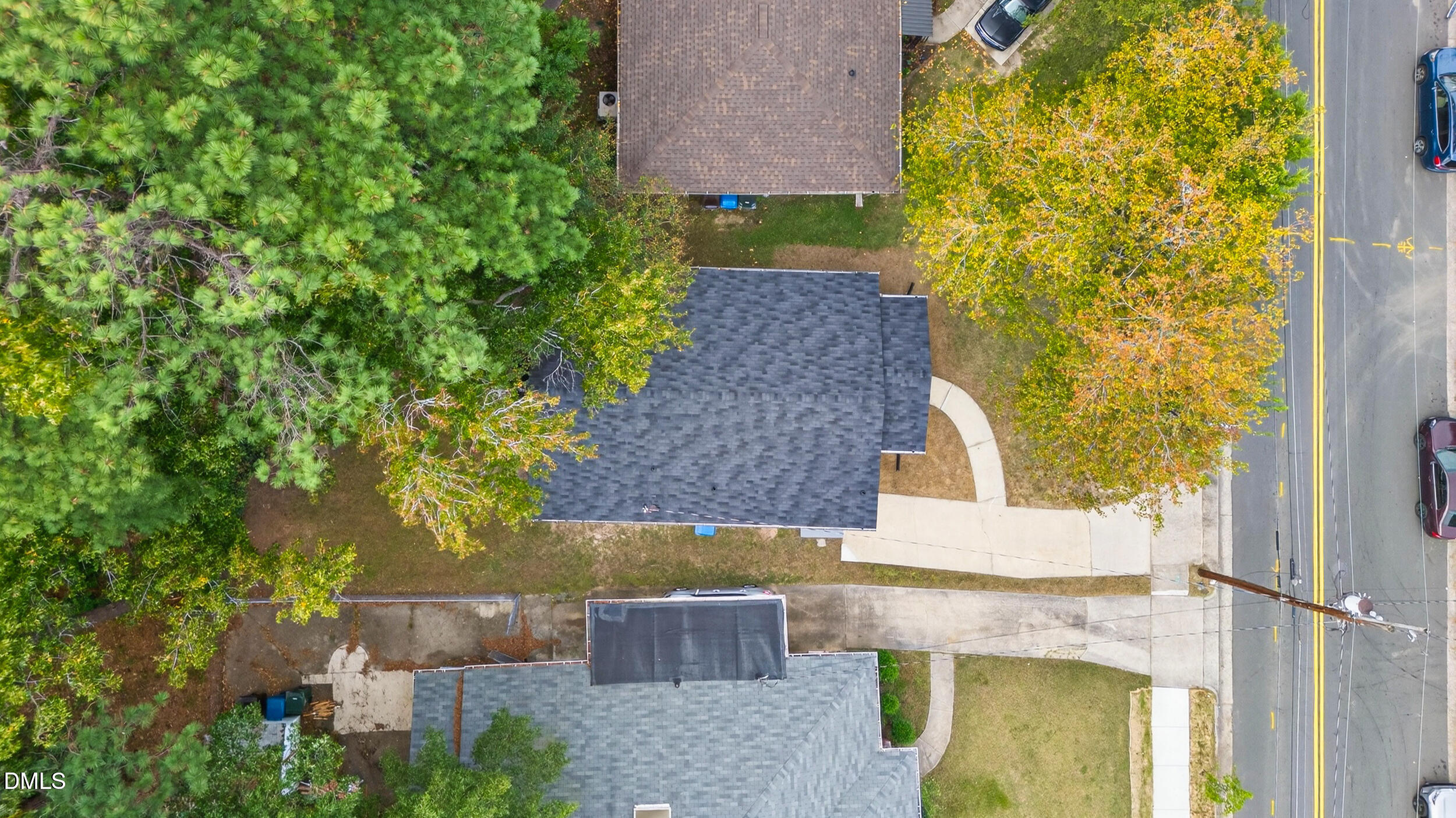 606 Cecil Street Durham, NC 27707 - Photo 24 of 25 an aerial view of a house with a yard