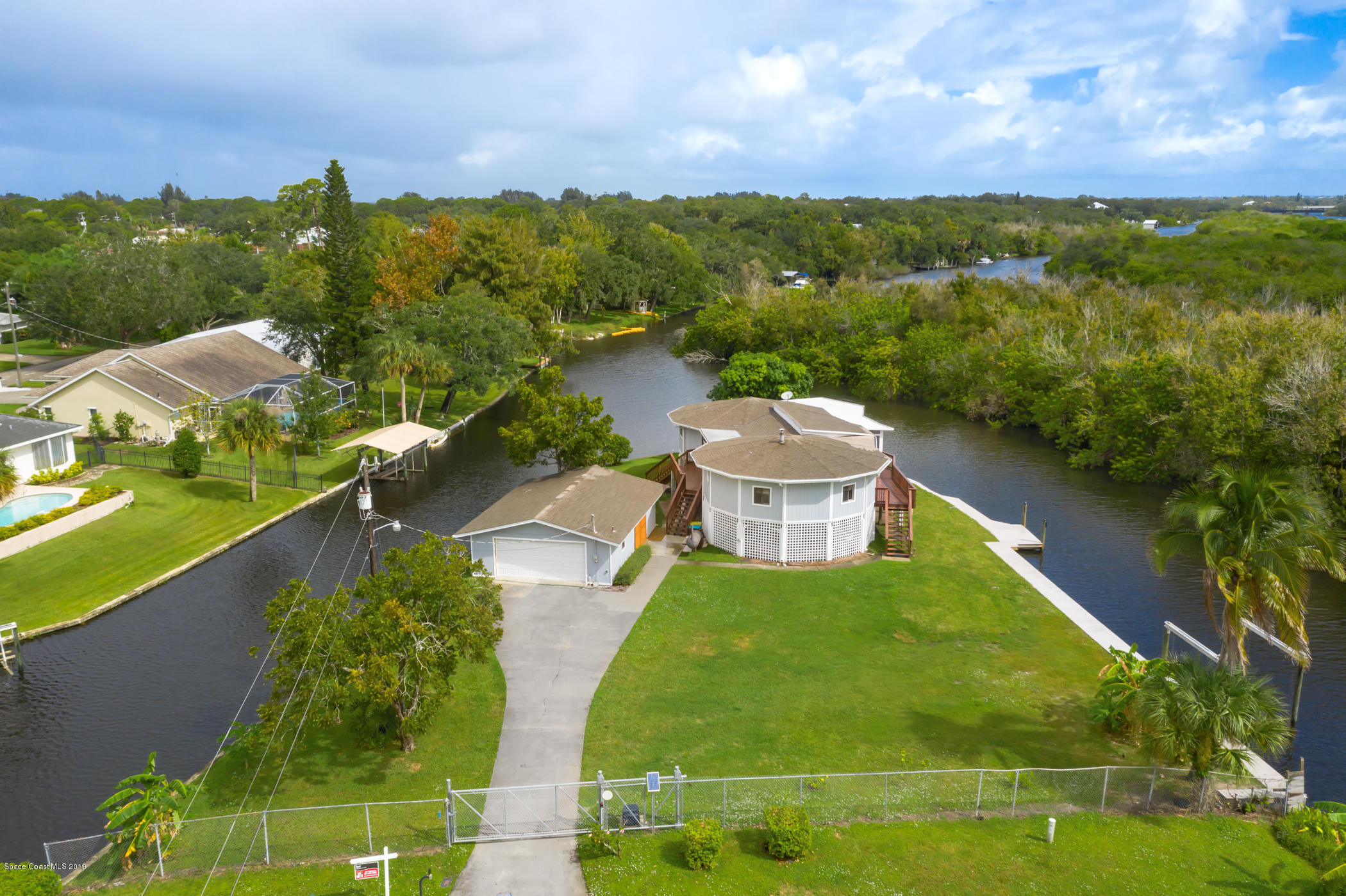 1191 Sunswept Road Northeast Palm Bay, FL 32905 - Photo 2 of 40 Private, gated peninsula
