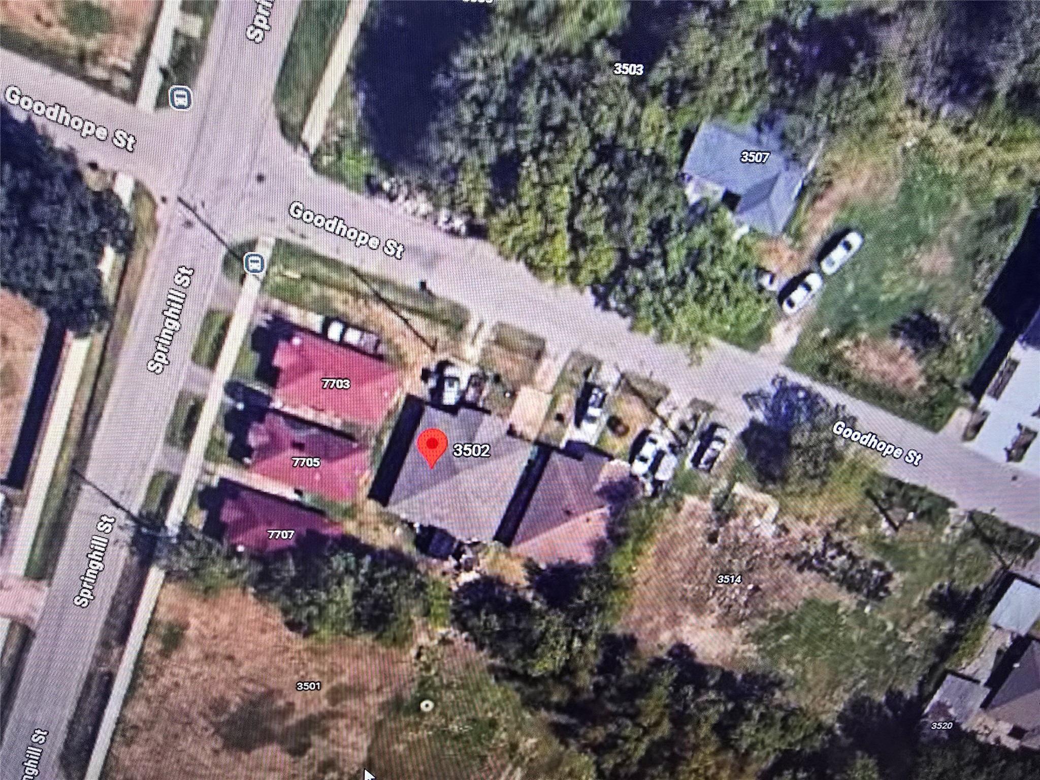 3502 Good Hope Street Houston, TX 77021 - Photo 5 of 11 an aerial view of a house with a yard