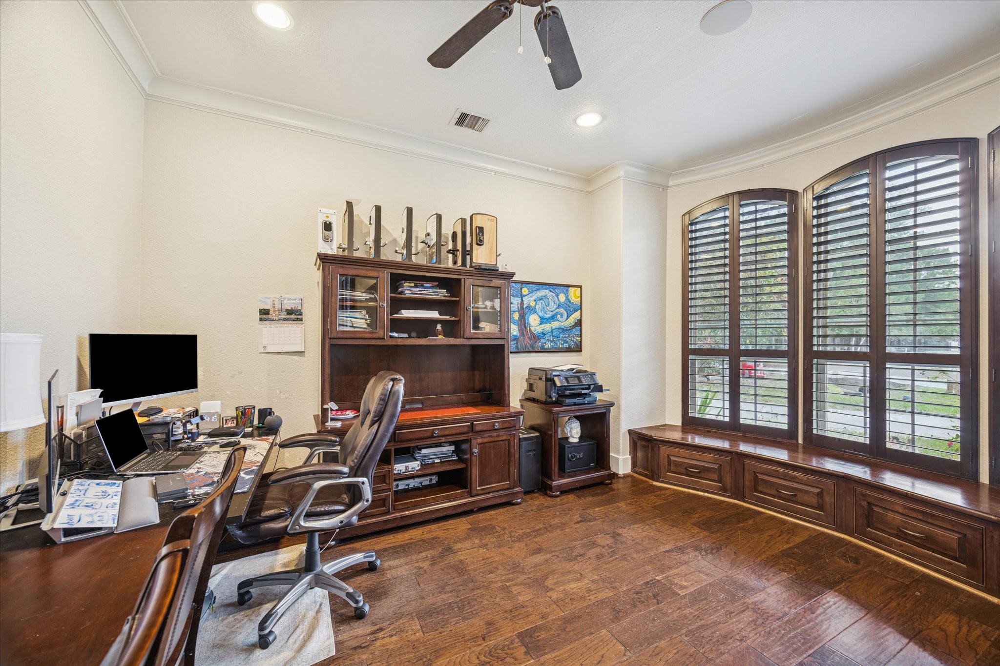 4114 Tee Tree Court Spring, TX 77386 - Photo 10 of 38 a view of a workspace with furniture and a window