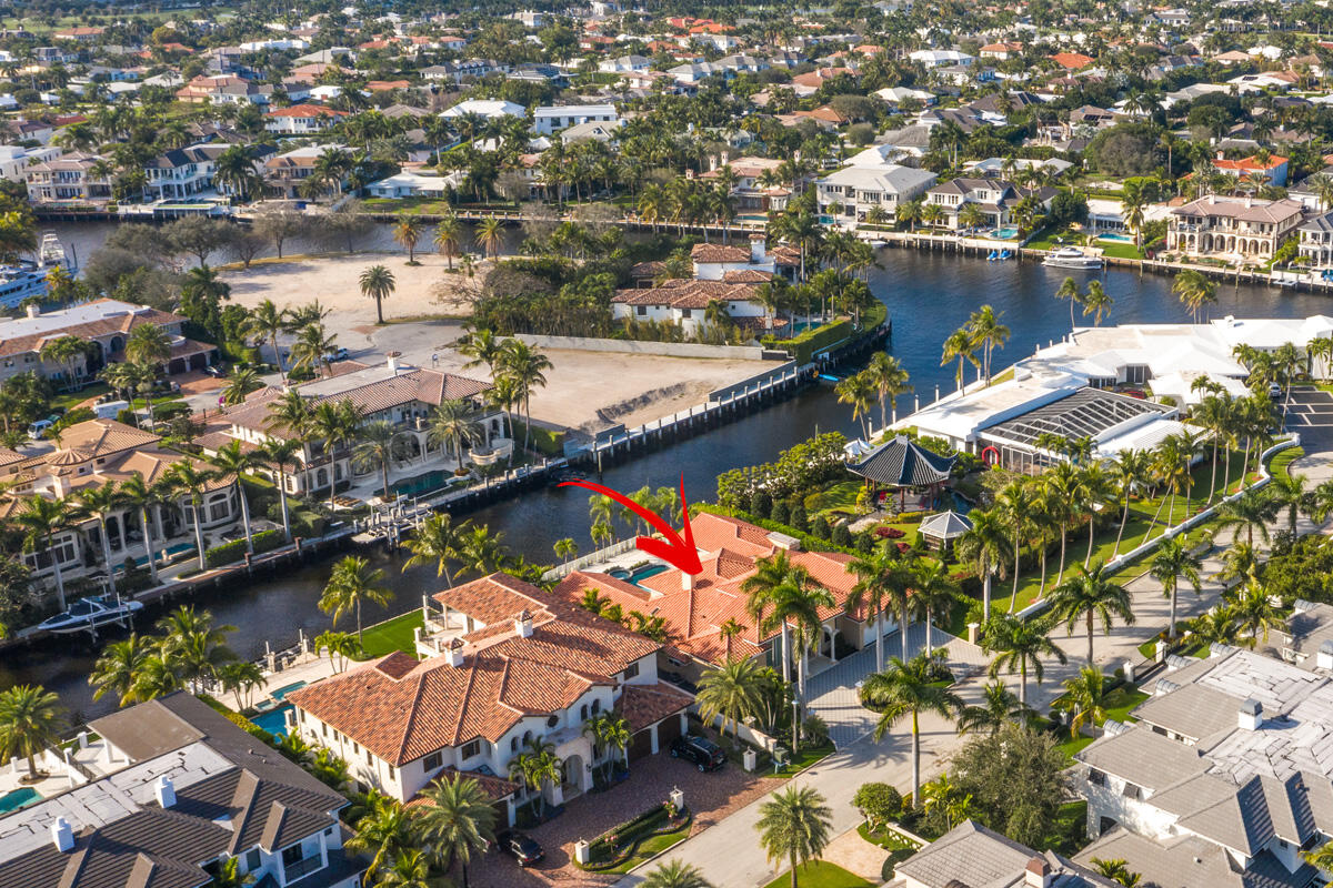 533 East Alexander Palm Road Boca Raton, FL 33432 - Photo 39 of 44 an aerial view of residential houses with outdoor space and lake view