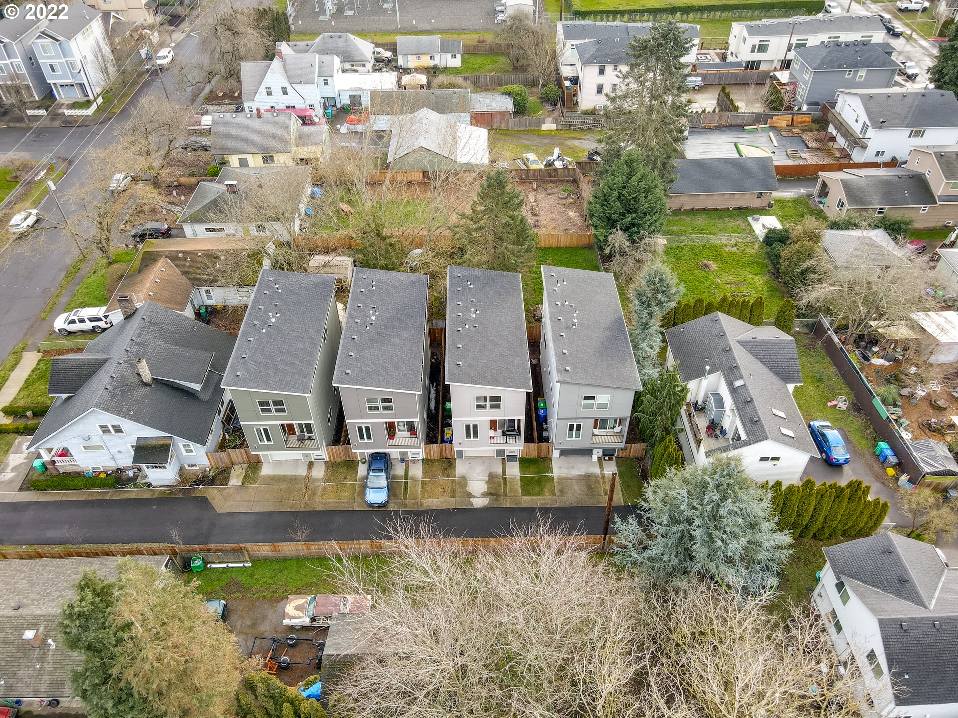 4209 Southeast 80th Avenue Portland, OR 97206 - Photo 31 of 32 an aerial view of residential houses with outdoor space