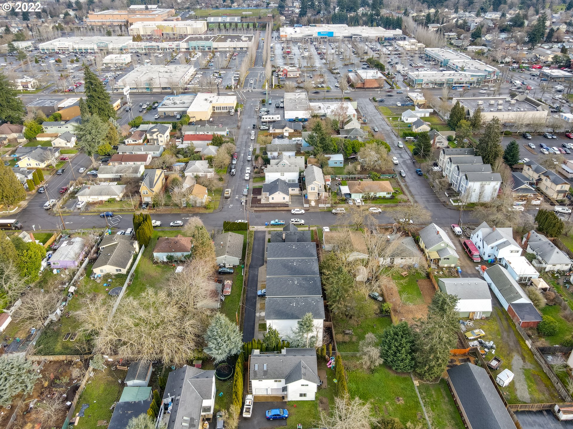 4209 Southeast 80th Avenue Portland, OR 97206 - Photo 32 of 32 an aerial view of residential houses with yard